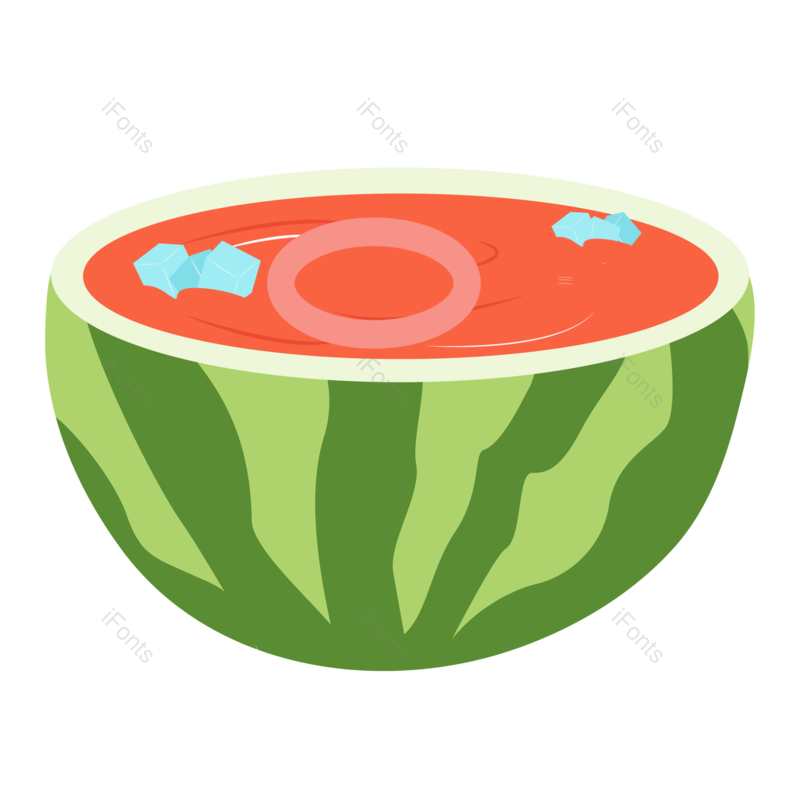 夏天图片,游泳圈元素,手绘PNG,免抠素材